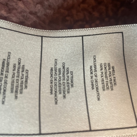 Reebok Women's Pink Fleece Logo Hoodie Zip Jacket Sz Large Cozy Fuzzy Coat - Picture 14 of 15